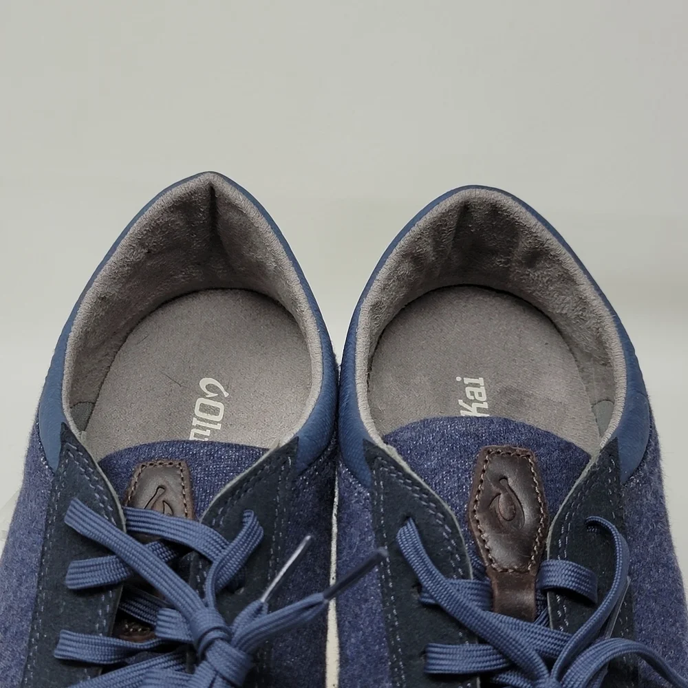 Olukai Men's Size 11.5 Puliki 10528 Blue Indigo  Casual Sneakers Shoes New